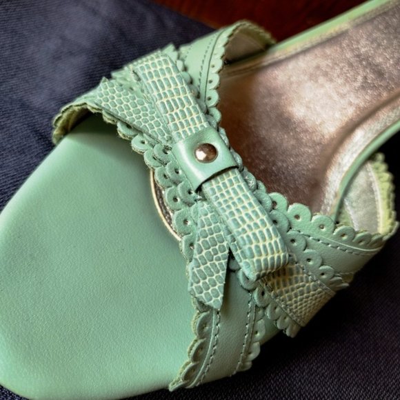 Fioni Aqua Dress Heeled Sandal, Size 7 1/2 - Picture 3 of 6